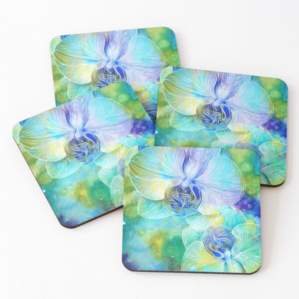 Item preview, Blue Green Orchids designed and sold by JessKingArtist.