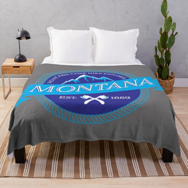 Item preview, Montana Hunt Fish Camp Hike Explore Badge designed and sold by Warrior Veteran Clothing.