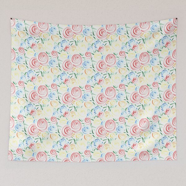 Item preview, Watery Roses Forever - Pattern - Rainbow Flowers - Watercolour designed and sold by StarsAbove92.