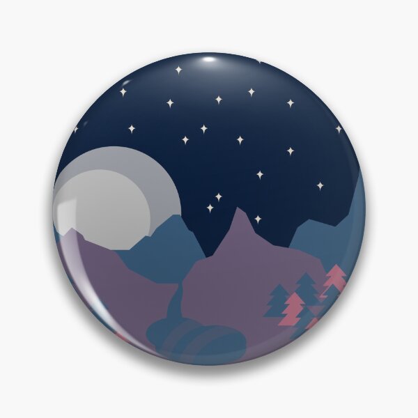 Item preview, Moonlit Mountains designed and sold by AwkwardCrow.