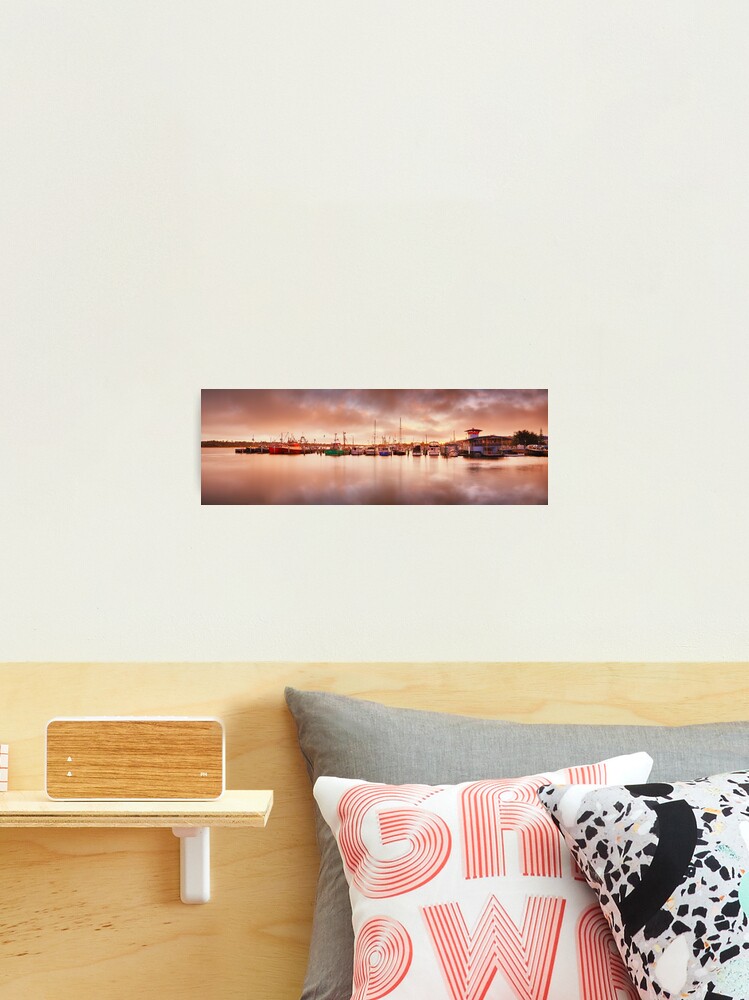 Thumbnail 1 of 3, Photographic Print, Sunset Docks, Lakes Entrance, Victoria, Australia designed and sold by Chockstone.
