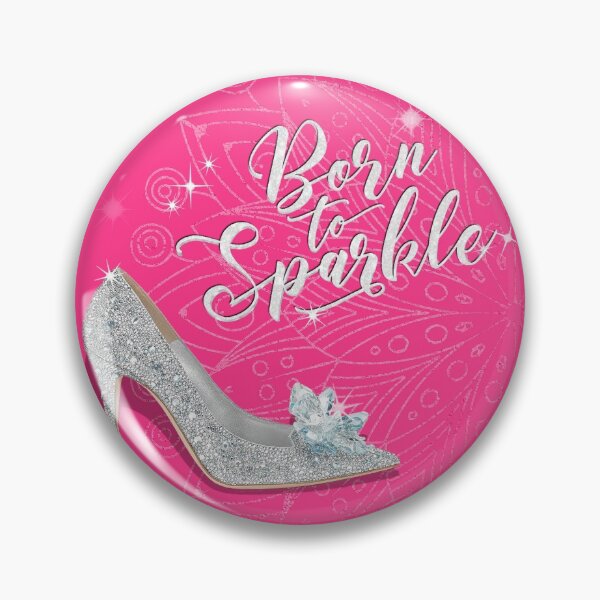 Item preview, Born to Sparkle Pink Slipper Shoe Glitter Stiletto designed and sold by lorrinani.