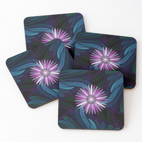 Item preview, Fractal Candy Cane Daisy designed and sold by IssyDesigns.