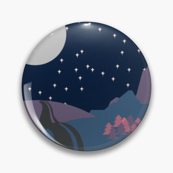 Item preview, Moonlit road designed and sold by AwkwardCrow.