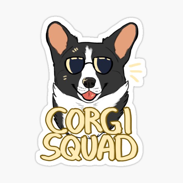 Item preview, CORGI SQUAD (black) designed and sold by mexicanine.