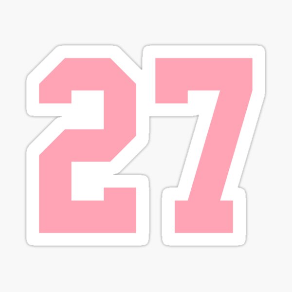 Number 27 Stickers for Sale | Redbubble