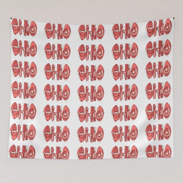 Item preview, Red Ohio Word Doodle designed and sold by klaireep.