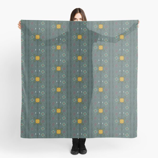 Green Witch Floral Scarf