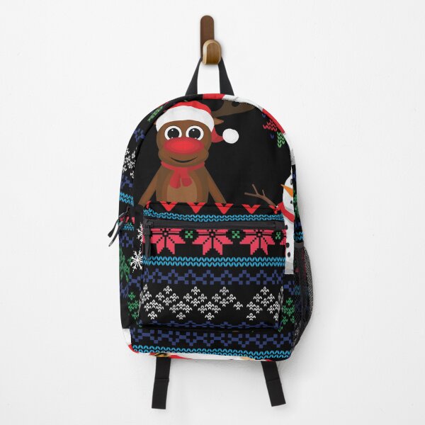 Item preview, Happy Snowman with Santa Claus and Reindeer designed and sold by Uvogin2099.