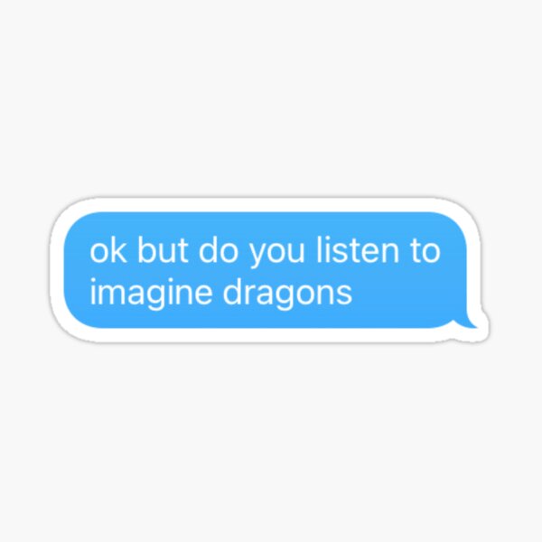 imagina dragones Pegatina