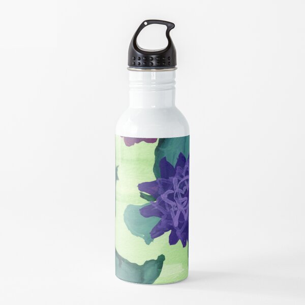 Purple flowers Water Bottle