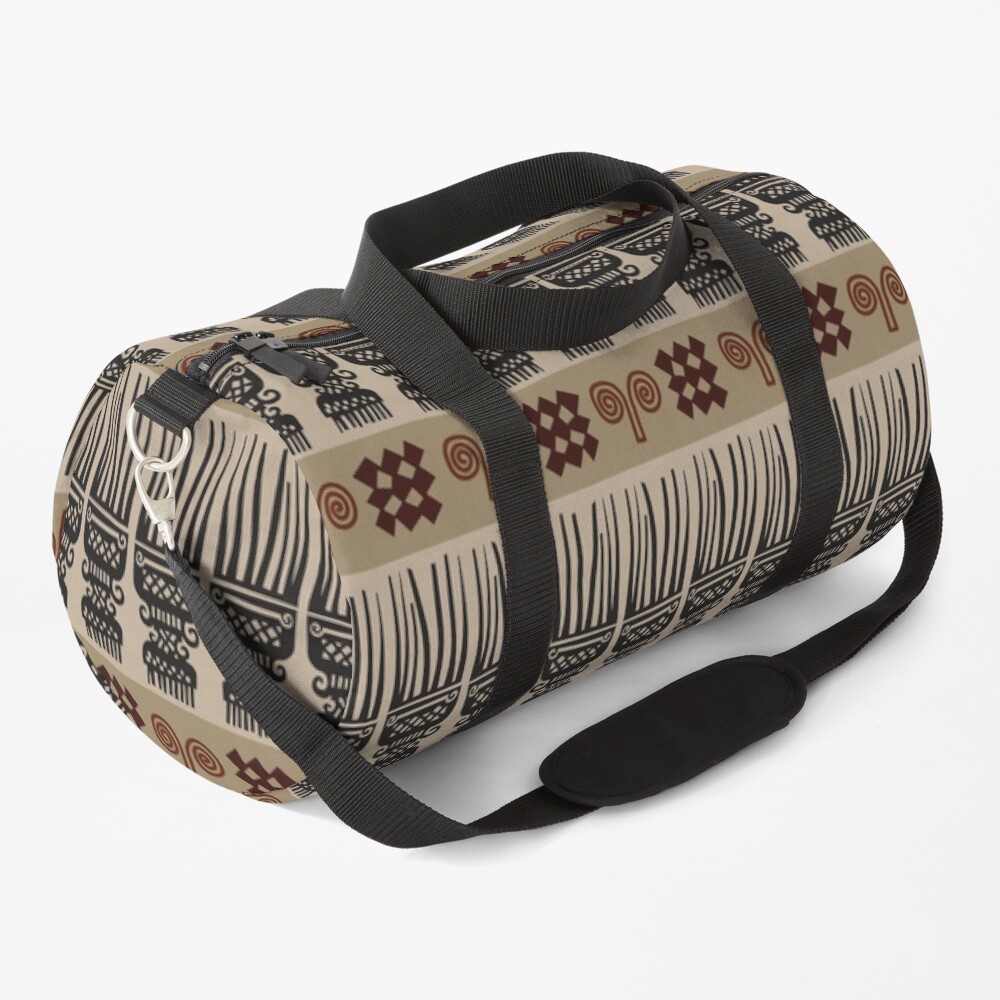 African Fabric Duffle Bag