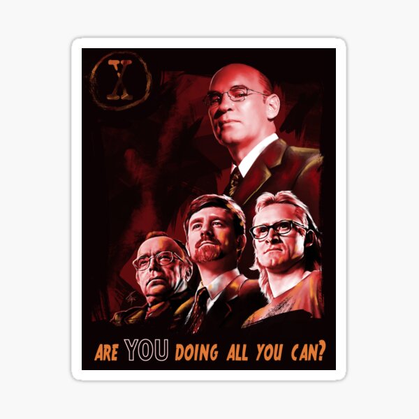 X-Files Lone Gunman Propaganda Sticker