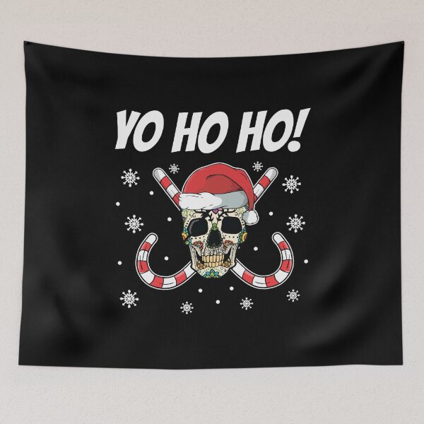 Item preview, Christmas Yo Ho Ho Santa Skull Cool Holiday Gift designed and sold by haselshirt.