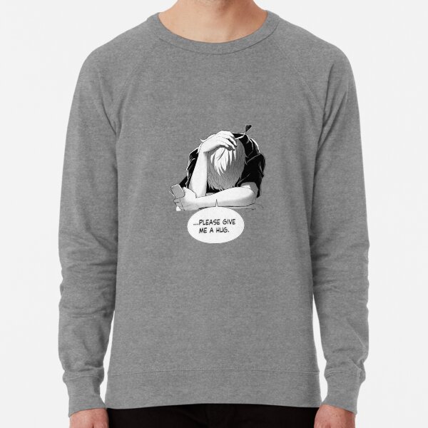 Sad Anime Boy Lightweight Sweatshirt By Bpho21 Redbubble