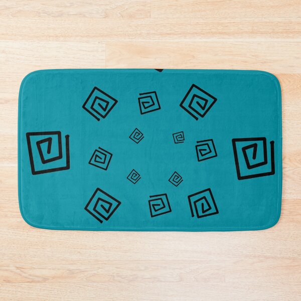 Item preview, Modern Black and Blue Square Circle designed and sold by Artistestella.