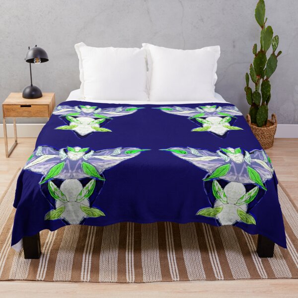 Item preview, Cute alien birds - on dark blue designed and sold by Anne Huth.