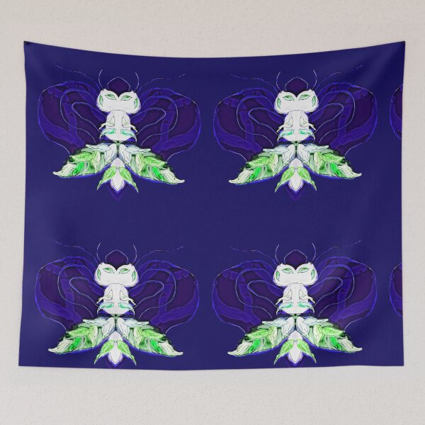 Item preview, Cute alien insect - on dark blue designed and sold by Anne Huth.