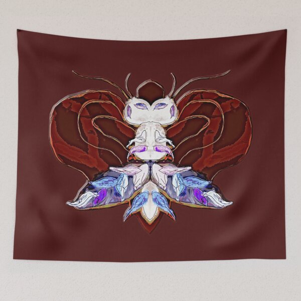 Item preview, Cute alien insect - on dark red designed and sold by Anne Huth.