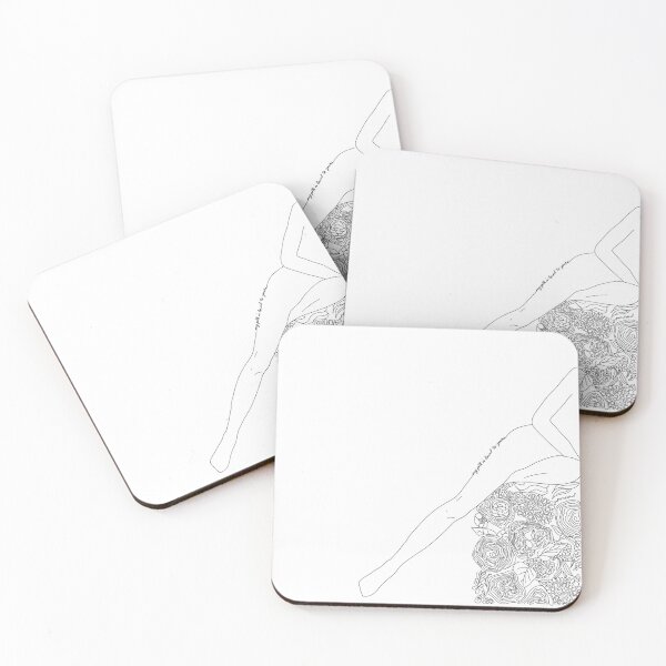 Item preview, Floral Passion Line Art designed and sold by wallflowerbee.