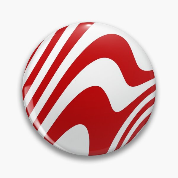 Item preview, Red Candy Cane Zebra Grooves Abstract Pattern Art designed and sold by patternsoup.