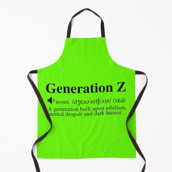 Item preview, Generation Z Definition #3 - Nihilism, Mental Despair and Dark Humor (White Background) designed and sold by mind-illusions.