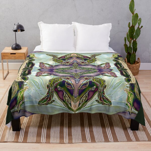 Earth goddess - Mediterranean Throw Blanket