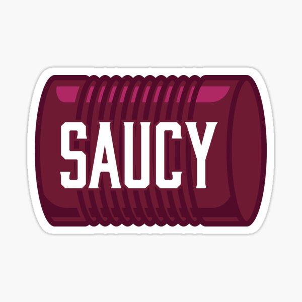 Saucy! Thanksgiving/cranberry jelly/Funny Gift/Saucy Personality Sticker