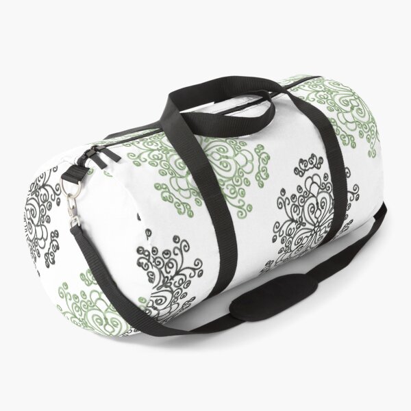 Item preview, Black and green floral ornament designed and sold by Anna Ratkevich.