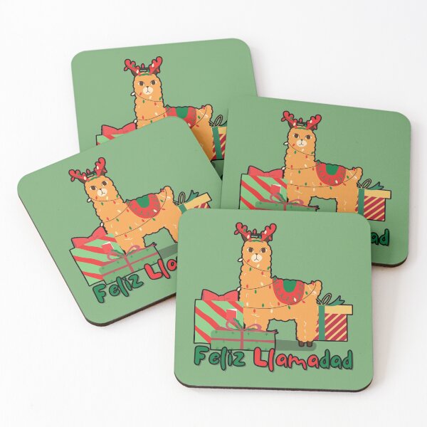 Item preview, Feliz Llamadad | A Llama Christmas designed and sold by CozyMarket.
