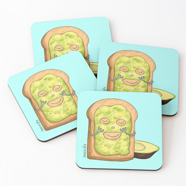 Item preview, Toastie with its Avocado Mask ⁠ designed and sold by Snacks-At-3.