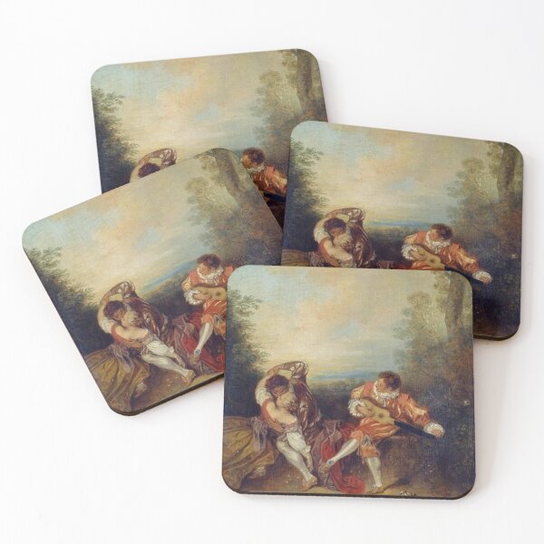 Item preview, La Surprise - Antoine Watteau Classic Famous Art designed and sold by jfreedom.