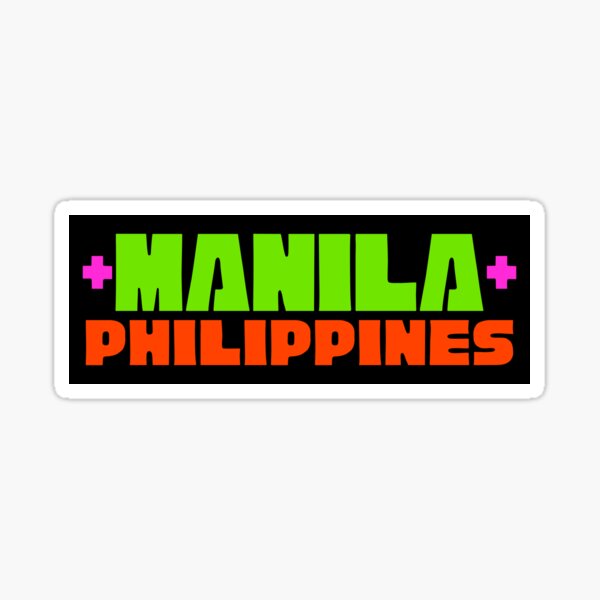 "MANILA PHILIPPINES JEEPNEY SIGNAGE" Sticker for Sale by aydapadi