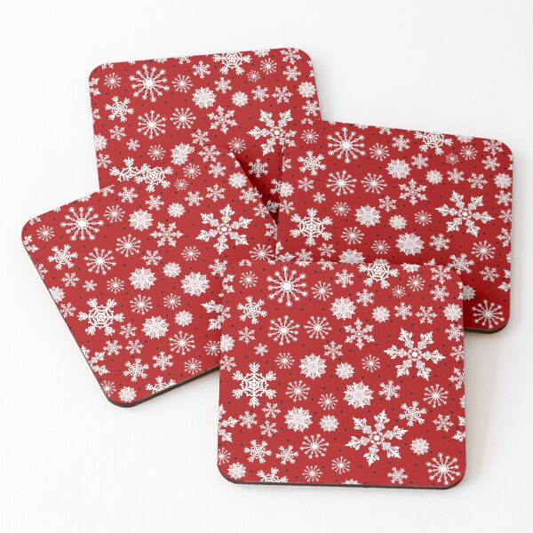 Item preview, Christmas Pattern - Snowflakes Classic Red Design designed and sold by enny00z.