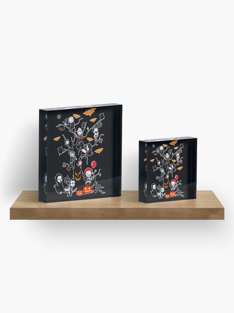 Alternate view of Horror Mashups: Horror Kids Tree Acrylic Block