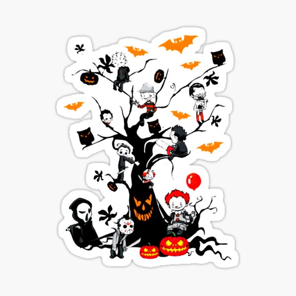 Horror Mashups: Horror Kids Tree Sticker