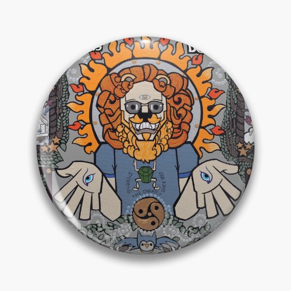 Item preview, The Wrong Windows "Days of Yore" Vinyl Cover Painting "The Lion of Los Feliz" by Jennifer J. Jelenski designed and sold by billyzduke.
