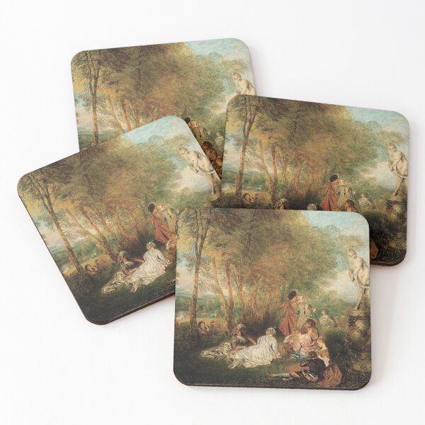 Item preview, The Feast of Love - Antoine Watteau Classic Famous Art designed and sold by jfreedom.