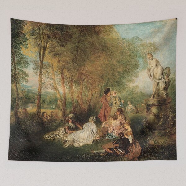 Item preview, The Feast of Love - Antoine Watteau Classic Famous Art designed and sold by jfreedom.