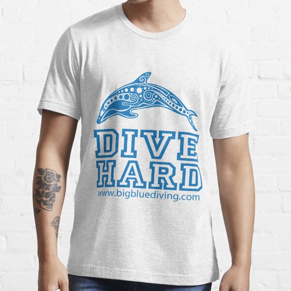 " Dive Hard Logo Blue" Tshirt for Sale by BigBlueDiving Redbubble
