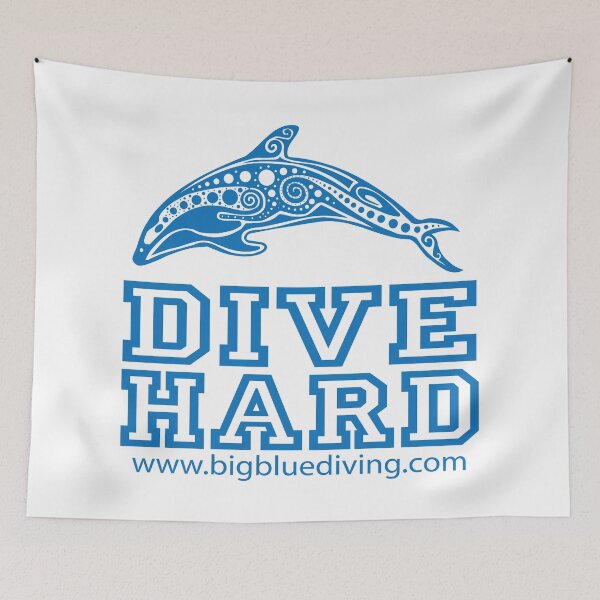 Item preview,  Dive Hard Logo Blue designed and sold by BigBlueDiving.