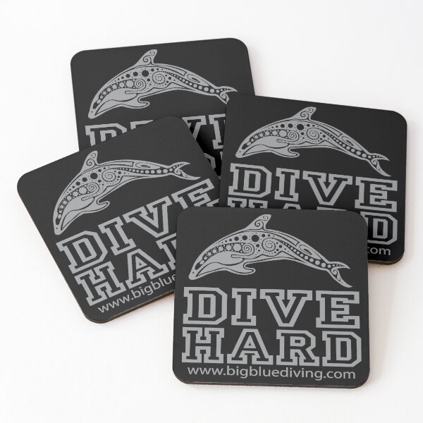 Item preview, Dive Hard Logo Grey designed and sold by BigBlueDiving.