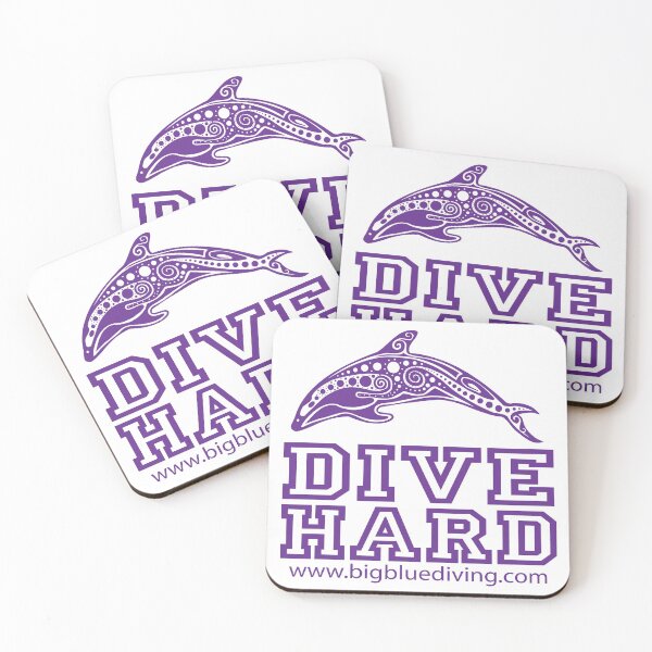 Item preview, Dive Hard Logo Purple designed and sold by BigBlueDiving.