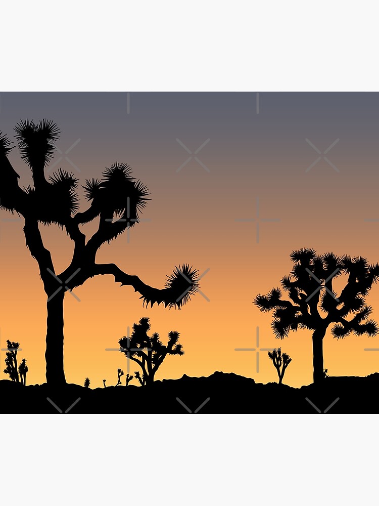 Discover Sunset Joshua Trees Shower Curtain
