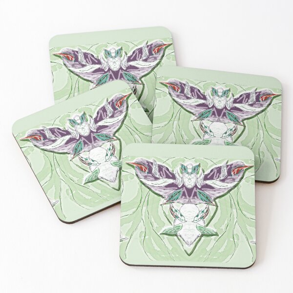 Item preview, Cute alien birds - on light green designed and sold by Anne Huth.