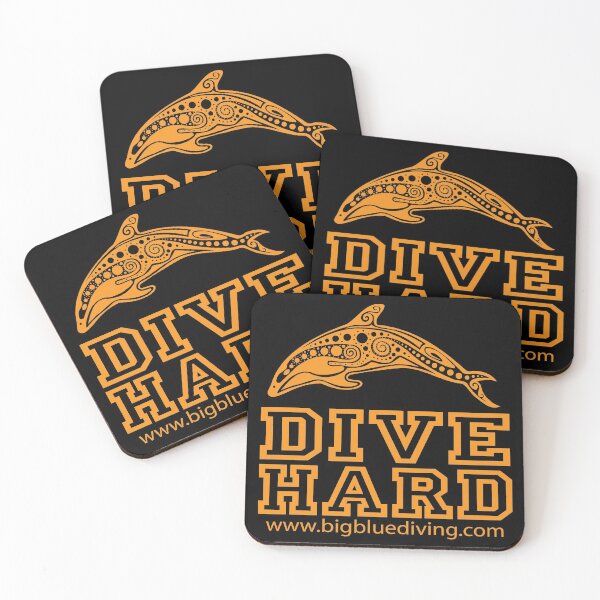 Item preview, Dive Hard Logo Orange designed and sold by BigBlueDiving.
