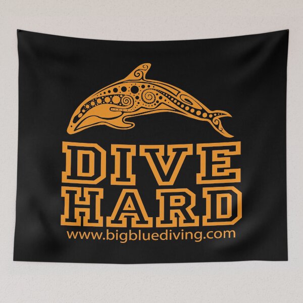 Item preview, Dive Hard Logo Orange designed and sold by BigBlueDiving.