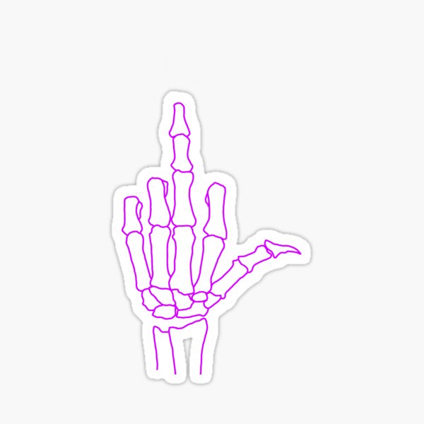 Continuous Line Drawing Of Hand Showing Middle Finger. Hand Draw Line Art Middle  Finger Social Media Icon Isolated On White Background Minimal Design.  Rudeness Hand Gesture Concept Royalty Free SVG, Cliparts, Vectors,