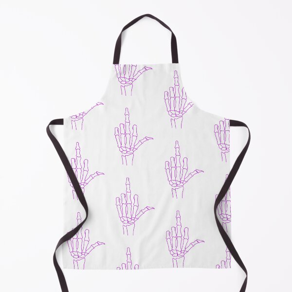 Item preview, Purple Middle Finger Skeleton Hand Line Drawing designed and sold by ingridgrace.