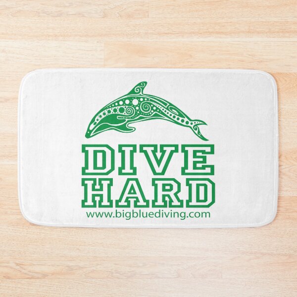 Item preview, Dive Hard Logo Green designed and sold by BigBlueDiving.